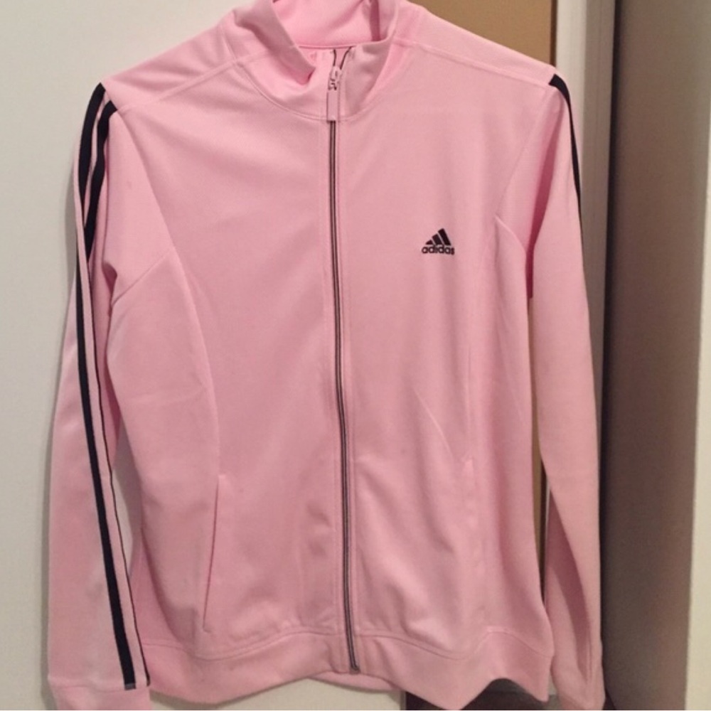 Light pink track jacket by adidas